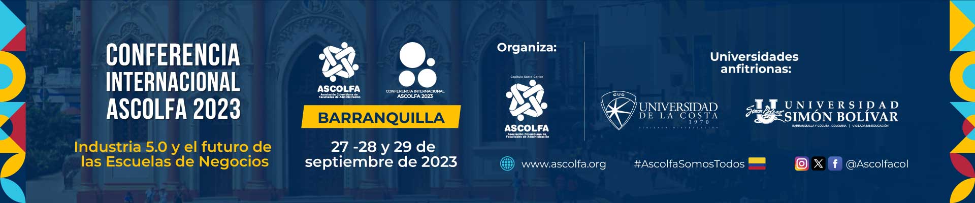 Banner Conferencia Internacional ASCOLFA 2023